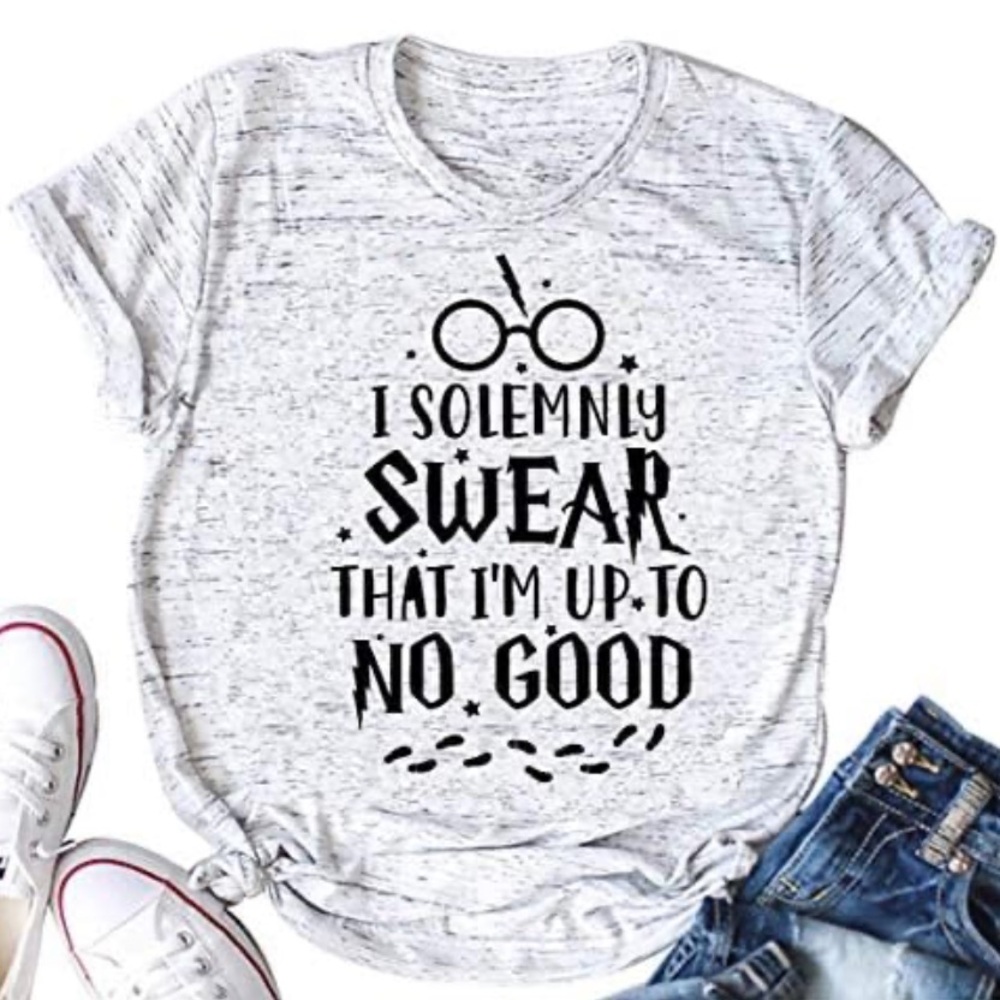 Harry Potter “Solemnly Swear That I'm Up To No Good" Graphic T-Shirt Size Medium